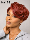 13x4 lace front pixie cut wig rouge quick weave 100% Human Hair