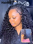HairBS Feather Crochet Human Hair Extensions water wave invisible and comfortable 100% Human Hair
