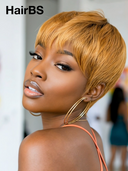 Great Deal Buy 1 Get 1 Free $76 machine made wig finger wave & straight 100% Human Hair