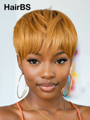 Great Deal Buy 1 Get 1 Free $76 machine made wig finger wave & straight 100% Human Hair