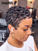 Great Deal Buy 1 Get 1 Free $76 machine made wig finger wave & straight 100% Human Hair