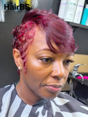 Promotion 13x4 lace front Wig pixie rouge highlight 100% Human Hair