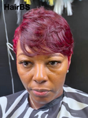 Promotion 13x4 lace front Wig pixie rouge highlight 100% Human Hair