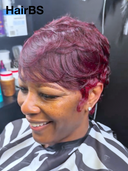 Promotion 13x4 lace front Wig pixie rouge highlight 100% Human Hair