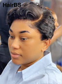 13x4 lace front wig quick weave pixie 100% Human Hair