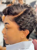 13x4 lace front wig quick weave pixie 100% Human Hair