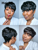 Ready to Go Glueless Wig pixie quick weave 100% Human Hair