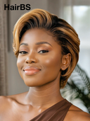 13x4 lace front Wig pixie honey $78.99 100% Human Hair