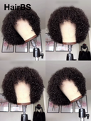 Glueless wig Machine Made curly wave with bangs Natural Black 100% Human Hair