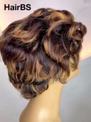Machine Made quick weave pixie cut wig glueless wig 100% Human Hair