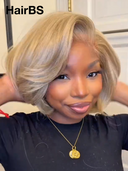 Promotion 13x4 lace front Wig bob blonde 100% Human Hair