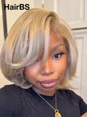 Promotion 13x4 lace front Wig bob blonde 100% Human Hair