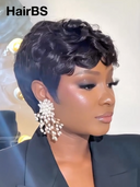 Ready to go Glueless wig Natural Black quick weave 100% Human Hair