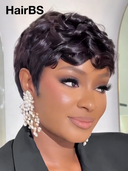 Ready to go Glueless wig Natural Black quick weave 100% Human Hair