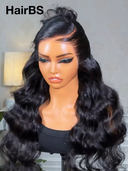 Pre-styled Updo 26 inch 13x4 Lace Front Wig Natural Black body wave 100% Human Hair