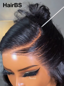 Pre-styled Updo 26 inch 13x4 Lace Front Wig Natural Black body wave 100% Human Hair