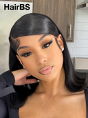 Pre-styled Updo 13x4 Lace Front Wig 100% identical to the picture straight bob 14 inch 100% Human Hair
