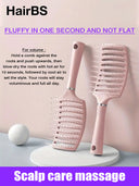 HairBS Curved Curl Styling Comb - Scalp care massage