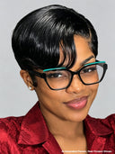 HD wig Pixie cut wig 13x6 Lace front straight 100% Human Hair