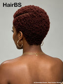 Lace front 13x4 pixie afro burgundy side part