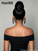 Pre-styled Lace front 13x4 wig Updo ponytail  straight
