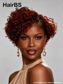 Lace front 13x4 pixie wig curly wave 33#