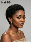 Lace front 13x4 pixie afro side part for black women 