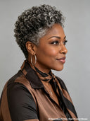 Lace front 13x4 Pixie Salt&Pepper Wig