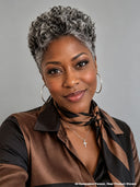 Lace front 13x4 Pixie Salt&Pepper Wig