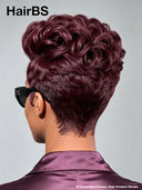 Lace front 13x4 pixie Quick weave burgundy