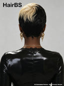 Lace front 13x4 Pixie wig white highlight