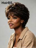 Lace front 13x4 Pixie wig black with baby Hair