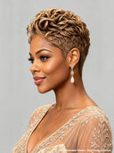 Pixie wig Lace front 13x4 honey 100% Human Hair