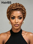 13x4 lace front 5 color pixie cut wig curly wave
