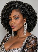 Lace front 13x4 white highlight curly bob