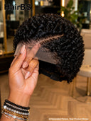 Lace front 13x6 pixie cut curly wave wig