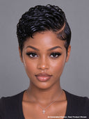 Lace front 13x6 Pixie cut black wig quick weave 