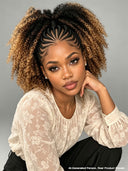 Lace front 13x6 Braided hairstyle wig honey highlight
