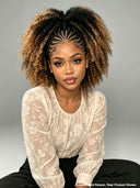 Lace front 13x6 Braided hairstyle wig honey highlight