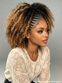 Lace front 13x6 Braided hairstyle wig honey highlight