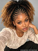 Lace front 13x6 Braided hairstyle wig honey highlight