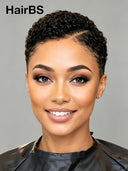 Lace front 13x6 pixie wig curly black for black woman