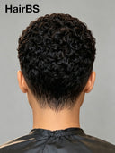 Lace front 13x6 pixie wig curly black for black woman