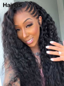 Lace front 13x6 Braided hairstyle wig Updo 30 inch curly wave 100% Human Hair 