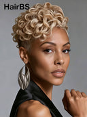 Lace front 13x6 Pixie wig blonde wavy