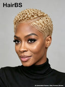 Lace front 13x6 Pixie wig Afro curly blonde pre-cut for black woman