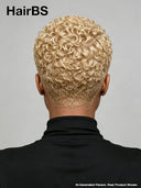 Lace front 13x6 Pixie wig Afro curly blonde pre-cut for black woman