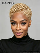 Lace front 13x6 Pixie wig Afro curly blonde pre-cut for black woman