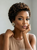 13x4 lace front 5 color pixie cut wig curly wave