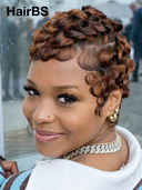Best-seller 2 wigs $89 machine made 2 color straight & finger wave 100% Human Hair